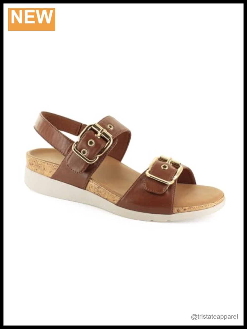 Adjustable Slingback Heeled Sandals Leather Memory Foam Footbed